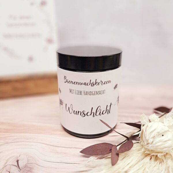 Bienenwachskerze- Wunschlicht – Bild 3