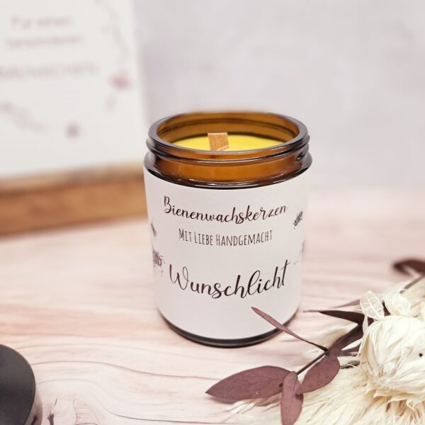 Bienenwachskerze- Wunschlicht – Bild 4