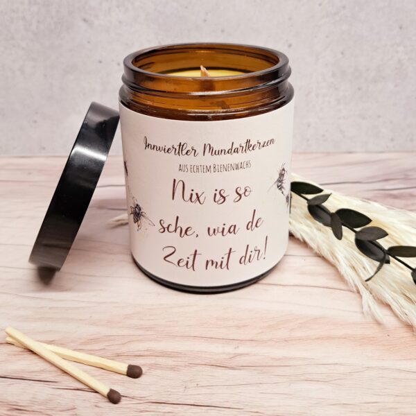 Bienenwachskerze- Nix is so sche, wia de Zeit mit dir