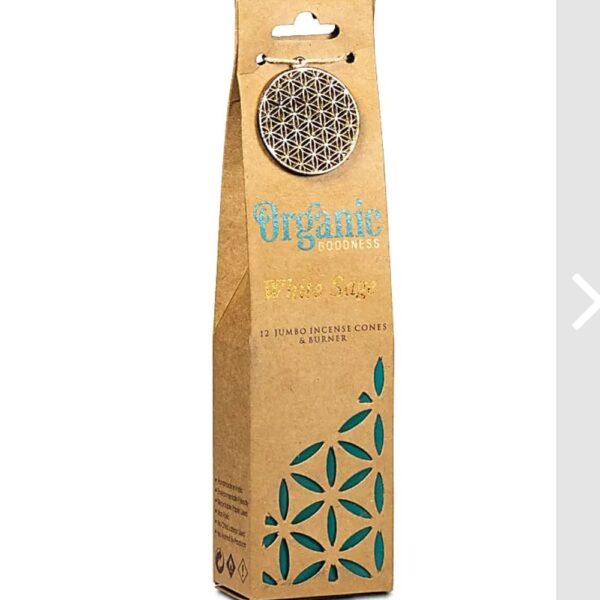 Räucherkegel Organic weißer Salbei